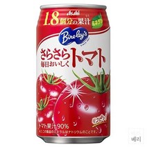 일본 Asahi Soft Drinks Bireleys Smooth tomatoes 아사히 바이릴리스 스무디 토마토 주스 350g 24팩, 350 grams (x 24)