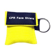 생존키트 Resuscitator Face Shield 응급 처치 구조 훈련 용품 건강 관리 도구 용 휴대용 CPR 마스크 Outdo, 05 YELLOW