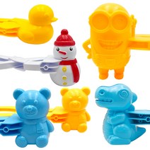 모래알마켓 스노우볼 메이커 오리 눈사람 공룡 곰돌이 눈집게