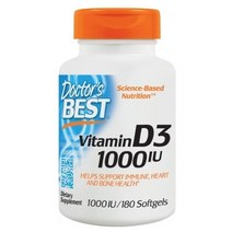 닥터스베스트 비타민 D3 1000 IU 소프트젤, 180개입, 3개