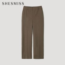 SHESMISS_02 [쉬즈미스] 베이직 히든버튼 와이드 팬츠_SWSSLL41050_BR