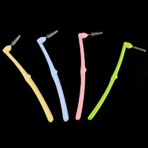 컬러 치간 솔 ㄱ자형 3개입 칫솔 위생캡 브러쉬 교정기 치석제거, S (1.0mm)