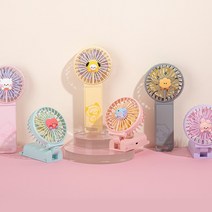 BT21 선풍기 휴대용 손선풍기 베이비 핸디팬 캐릭터 굿즈 치미 타타 망 쿠키 미니 무선 USB 충전 스트랩 시원한 귀여운 라인프렌즈 탁상용 소형 사무실 책상 스탠드형 다이소, BT21듀얼핸디팬 치미, 듀얼핸디팬