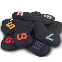 더더블랙 천연가죽 아이언커버 블랙시리즈 1P, 52도커버