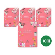 [아이앤립] 연어오일 모이스처 에센스 마스크팩 10매, 1개