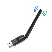 빈프로젝트 빔프로젝터 미러링 가정용 캠핑용 usb wifi 어댑터 150mbps 2.4 ghz 안테나 usb 802.11ngb 이더넷 wi fi 동글 usb lan 무선 60, 검은색