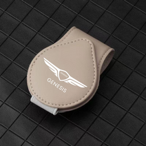 차량용 선글라스 거치대 자동차 차량용품 포켓 선바이저 포켓 car sun visor 홀더 클립 for Genesis g80 g70 g90 gv80 id card id card, 베이지