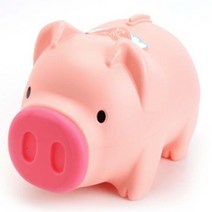대형 핑크 옛날돼지저금통 아기저금통 유아 집 어린이 인테리어 동전 특이한 귀여운, 기본