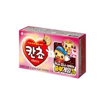 롯데 인간사료 스낵바 탕비실 어린이간식 칸쵸 54g 6개 사무실다과 홈파티