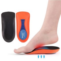 족저근막염 깔창 평발교정 교정깔창 정형 외과 용 젤 Insoles 발바닥 근막 염 플랫 피트 Heel Spur Treatment 통증 완화 신발 쿠션 패드, S EU(35-38), Half Insole