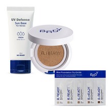 [경기점] 비레디 마그네틱 피팅 쿠션 15g 옵션 + 유브이 디펜스 선 베이스 프레쉬 50ml, 04 다미엔 (약간 어두운 피부)