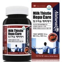 실리마린유산균 캐나다산 네추럴라이즈 밀크씨슬 헤파케어 1000mg 90정 3개월분