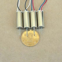 저속모터 8*20mm 코어리스 모터 초고속 DC 3.7V 43800RPM 중공 컵 높은 토크 마이크로 헬리콥터 항공기 DIY, 02 Black White Wire_03 5pcs