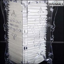 화장솜보관 투명 화장솜 케이스 보관함 세트 미용솜, 1개