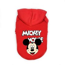디즈니 귀여운 애완견 개 후드 Drawstring 옷 미키 겨울 따뜻한 강아지 작은 중형 스웨터 French Chihuahua Perro, [06] XXL, [15] 15