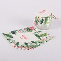 입구밀봉 포장지 푸딩한봉 종이 꿀병 소가죽지 창의적 병뚜껑 택배 선물포장 병, 에메랄드 029-15x15cm50장