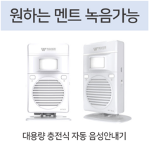 대용량 음성안내기 음성 무인 안내 경고 알람 출입문 인사기 모션 센서, 대용량 음성안내기 + 5M 케이블