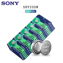 배터리 호환 50 개 소니 45mAh 1.55V AG6 371 SR920SW LR920 171 370 L921 LR69 SR920 버튼 시계 장난감 원격 셀 코인