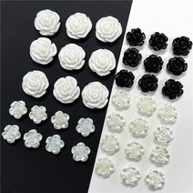 (5pcs)진주장미꽃플라워 탑꾸 포카포꾸악세사리재료, 5개입, 진주장미(PL03-3)