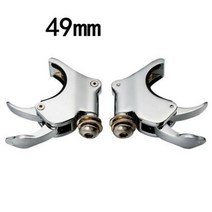 오토바이윈실드 윈드가드 앞 포크 윈드실드 스크린 클램프 할리 다이나 스포, 49mm Chrome