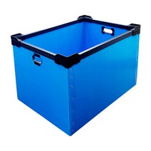 C형 박스 이사짐 바구니형 플라스틱 단프라 상자 물류 창고 보관 수납 정리 진열 기숙사, C-1형 대형(파랑), 1개