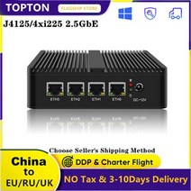 4 LAN 2.5G 팬리스 pfSense 라우터 셀러론 J4125 미니 PC 인텔 i225 2500M 가상 기계 VPN 방화벽 기기 OPNsense Openwrt, 해외공급사, pfSense + UK, 4GB DDR4 32GB SSD