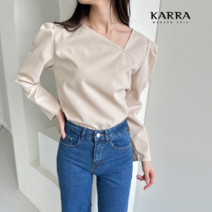 [카라] KARRA 유니크넥셔링블라우스_KB3SBL050Q