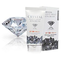 3W PA SPF50 밀키 선블록 선크림 썬블록 크리스탈 화이트 썬크림, 크리스탈 밀키 화이트 선크림, 본품