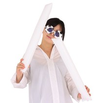 팡팡막대풍선 화이트(2개입) 야구 응원용품, 단품