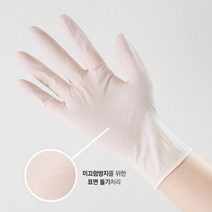 큐스토어 파우더프리 무분말 주방 조리 셰프장갑 라텍스장갑 위생장갑 아이보리 - 2호 M (100매), 1박스, 100매, 중(M)