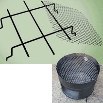 드럼통 전용 / 상부거치대 삼발이 난로 소각로 소각통 화덕 아궁이, 상부거치대세트 (대형)