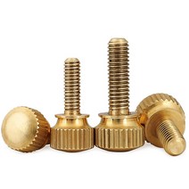 M3 널링 볼트 하이 헤드 더블 레이어 황동 전산 나사 압력 원형 손잡이 핸드 핸디 체결, M3 (5개), 8mm, 1개