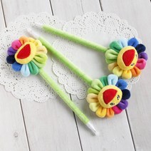 볼펜 볼펜판촉 선물용볼펜 어린이집단체선물 유치원단체선물 캐릭터 꽃볼펜 레인보우