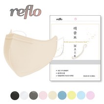 국내생산 귀 안아픈 숨쉬기 편한 새부리형 10매입 컬러 마스크, 베이지(10매), 대형