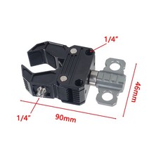 클램프홀더 책상 유모자 자전거 욕실 스마토폰거치대 슈퍼 클램프 크랩 클로 듀얼 볼 헤드 마운트 매직 암 14 38 어댑터 관절 마찰 카메라 케이지 리그 모니터 브래킷, [07] Mini Crab Claw B, 07 Mini Crab Claw B