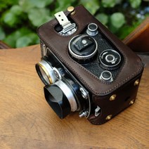롤라이플렉스 Rolleiflex 3.5f 2.8f 가죽 케이스 커버, 베지터블 레더 브라운