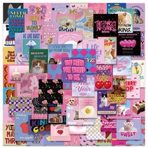 다꾸 꾸미기 마스킹1060pcs y2k kawaii domi girls 고딕 핑크 스티커 귀여운 애니메이션 미적 데칼 전화 가방 노트북 편지지 자동차 장난감 스티커, GT178-65개