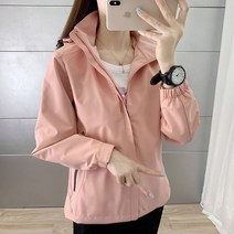 예니브 남여공용 바람막이 봄가을 야상 후드자켓 방풍 방수 등산복+사은품(색상랜덤）