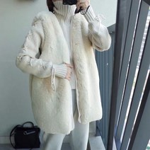 밍크베스트 모피조끼 캐시미어 빅사이즈 여성 오버핏 진도 퍼 조끼 오피스 정장 연회 하객