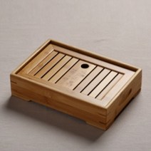 호화랑 다기세트 다도 보이차차판 대나무 성수다반 db004, A.小号盛水茶盘（27.5*18.5*6.3）, 1개