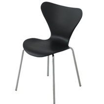 비셀리움 세븐체어 인테리어의자 카페의자 10컬러, 실버블랙, 1개