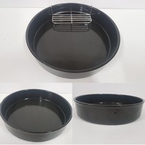 풍년주방 맥반석 원 등심판 (인덕션 언더렌지 사용가능) (맥반석 구이판 맥반석 철판), 1개, 맥반석원형등심판_대형+원등심망