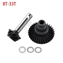 베벨기어 웜기어 감속기 RC SCX10 8T-24T/27T/30T/33T 스틸 헬리컬 베벨 액슬 기어 1/10 크롤러 Axial II, 06 8-33T