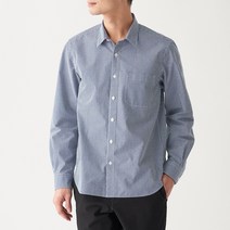 무인양품 브로드 깅엄체크 셔츠 ACB01A0S