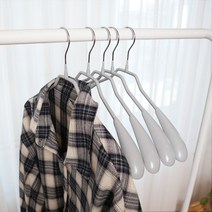 씨인크 논슬립 코팅 옷걸이 여성 남성 다용도 셔츠 니트 정장, 여성용 상의코팅 옷걸이 그레이, 10개