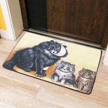 펫드라이룸 반려동물 반려견 드라이기 동물 고양이 그림 바닥 매트 미적 예술 디자인 침실 침대 앞의 건조 발 카펫 러그 직사각형 애완, [01] 100x160cm, [21] 21