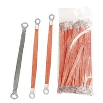 편조 케이블 접지선 연결 와이어 본딩 구리 접지 범퍼 100개, 구리 피복 알루미늄 6m -  250mm