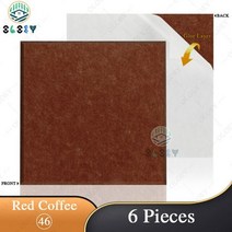 방음판 실내 방음 흡음 부스 음향 절연 패널 자체 접착 사각형 음악 스튜디오 흡수 벽 개, 46--Red Coffee, 0.8cm Medium Density