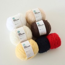 바이브리 실 : 브리모헤어 5ply, 01-화이트