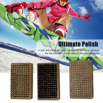 스노우보드 왁싱 스키 왁스 Ski Wax Brush Kit Renewing Base Structure Snowboard Waxing Tool Metal Scraper, 단일옵션, 한개옵션0